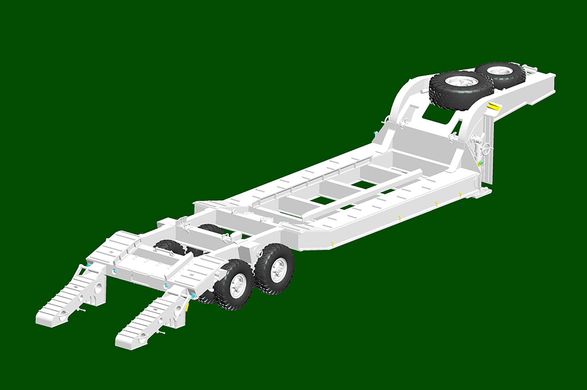 Prefab model 1/35 cargo transporter MAZ-545 with semi-trailer ChMZAP-5247G Trumpeter 01089