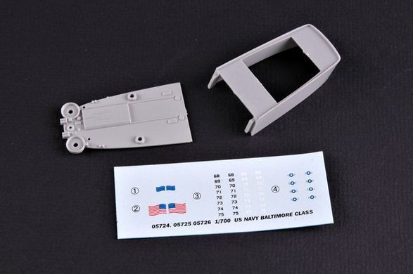 Збірна модель 1:700 корабель USS Pittsburgh CA-72 1944 Trumpeter 05726