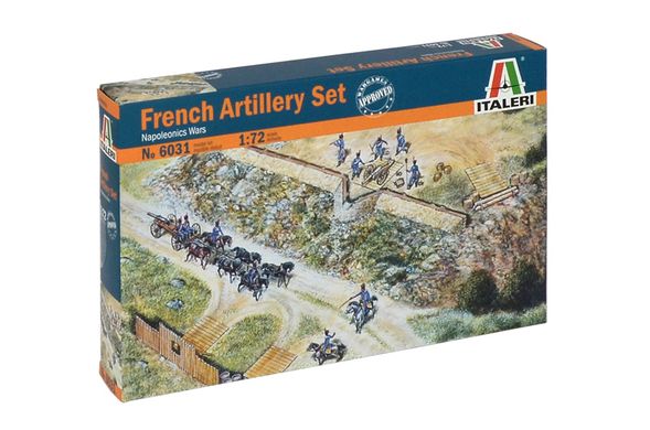 Сборная модель 1/72 Набор французской артиллерии Наполеоновские войны Italeri 6031
