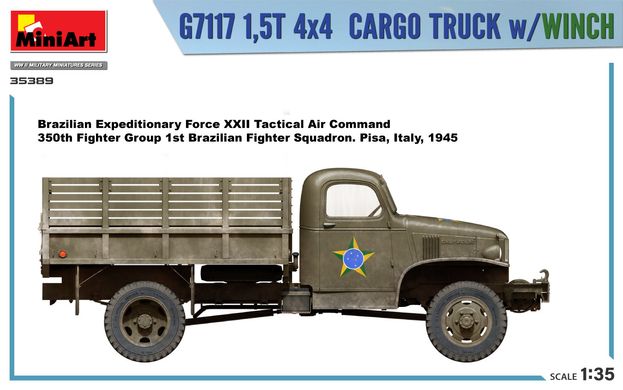Збірна модель 1/35 вантажівка G7117 1,5T 4×4 MiniArt 35389