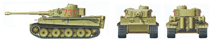 Збірна модель 1/48 Німецький тигр I Первісна продукція Tiger I (Африканський корпус) Tamiya 32529