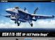Assembled model 1/72 fighter USN F/A-18E VF-143 "Pukin Dogs" Academy 12547