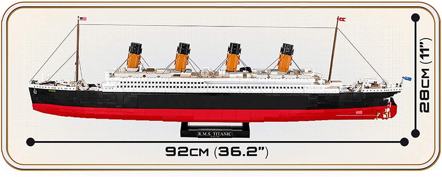 Конструктор Cobi Титаник 1:300 2840 деталей COBI 1916