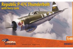 Збірна модель 1/48 винищувач Republic P-47 C Thunderbolt with Ferry Tank Dora Wings 48054