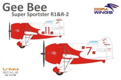Prefab model 1/144 aircraft GeeBee Supersporster R1&R2 (2 in 1) Dora Wings 14402