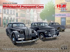 Assembled models 1/35 Passenger cars of the Wehrmacht (Kadett K38 Saloon, Kapitan Saloon, Admiral Saloon) I
