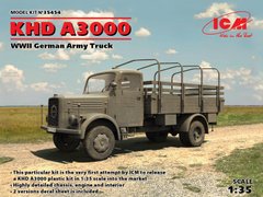 Сборная модель 1/35 KHD A3000, Немецкий грузовой автомобиль 2 Мировой войны ICM 35454