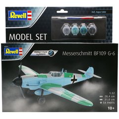 Збірна модель 1/32 літак Model Set Messerschmitt Bf109G-6 easy-click-system Revell 63653