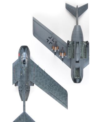 Assembled model 1/48 aircraft Focke-Wulf Ta 183 Huckebein Academy 12327