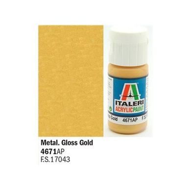 Акриловая краска-металлик золото MG Gold 20ml Italeri 4671