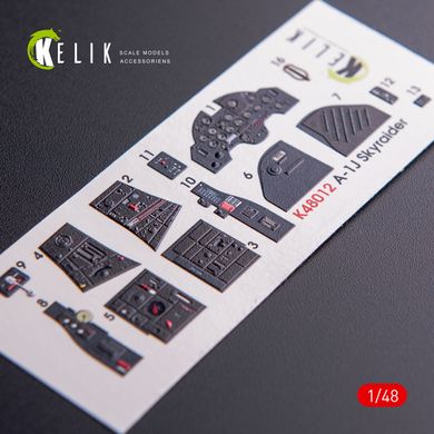 A-1J Skyraider 3D Interior Stickers for Tamiya Kit (1/48) Kelik K48012, In stock