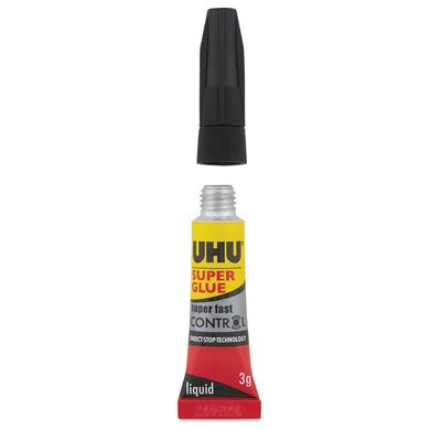Надшвидкий і надзвичайно міцний рідкий клей Super Glue Control UHU 36016