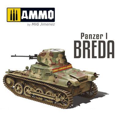 Збірна модель 1/35 легкий танк Panzer I Breda Guerra Civil Española 1936-1939 Ammo Mig A.MIG-8506