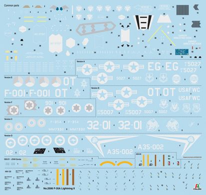 Сборная модель 1/32 самолет F-35A Lightning II Italeri 2506