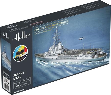 Збірна модель 1/400 вертолітний крейсер класу «Жанна д'Арк Jeanne d'Arc Стартовий набір Heller 57034