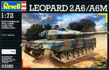 Tank model 1:72 Leopard 2A6/A6M Revell 03180