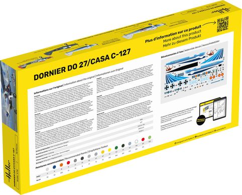 Збірна модель 1/72 літак Dornier Do 27 / CASA C-127 Стартовий набір Heller 35304