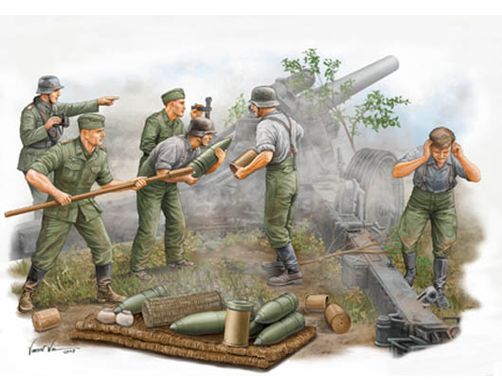 Figures 1/35 German gunners, 6 figures Trumpeter 00425