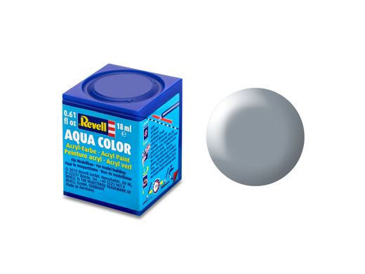 Акрилова фарба Сірий, шовковисто-матовий, 18 мл. Aqua Color Revell 36374