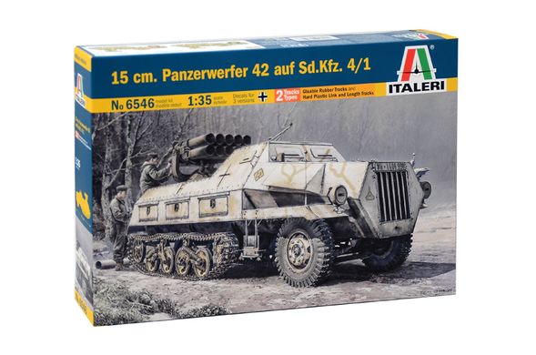 Assembly model 1/35 semi-tracked vehicle 15 cm Panzerwerfer 42 auf Sd.Kfz. 4/1 Italeri 6546