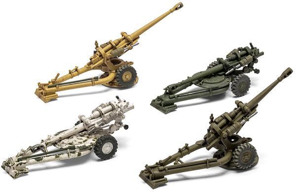 Assembly model 1:76 howitzer British L118/US M119 105mm Light Gun Airfix A02332