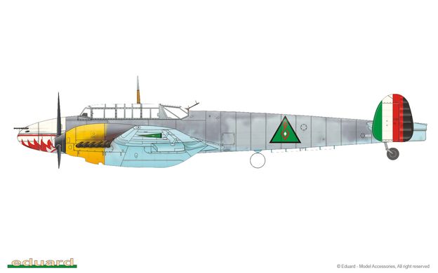 Збірна модель 1/72 літак Bf 110E ProfiPack Eduard 7083
