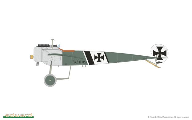Збірна модель 1/48 винищувач Fokker E.III - Weekend Edition Eduard 8419