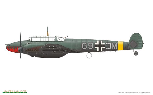 Збірна модель 1/72 літак Bf 110E ProfiPack Eduard 7083