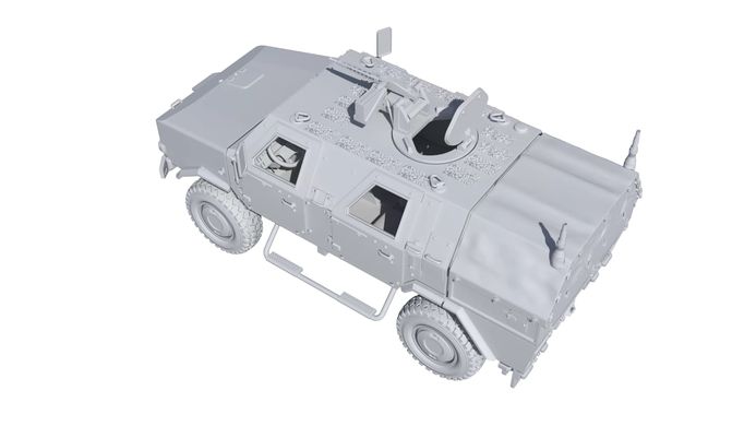 Збірна модель 1/72 з смоли 3D друк захищений бронеавтомобіль Dingo 1 BOX24 72-019
