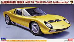 Сборная модель 1/24 автомобиля Lamborghini Miura P400 SV "Chassis No.5030 Gold Restore" Hasegawa 20319