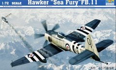 Сборная модель 1/72 самолета Hawker Sea Fury FB.11 Trumpeter 01631
