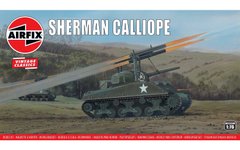 Assembled model 1/76 tank Sherman Calliope Sherman Calliope Tank Airfix A02334V
