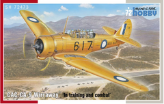 Assembled model 1/72 aircraft CAC CA-9 Wirraway 'In training and combat' Special Hobby 72473