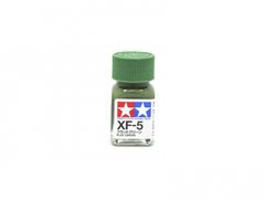 Эмалевая краска XF5 Зеленый Матовый (Flat Green), 10 ml. Tamiya 80305