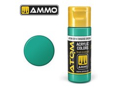Acrylic paint ATOM Turquoise Green Ammo Mig 20114