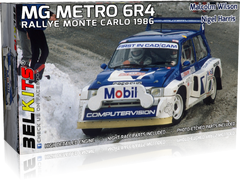 Збірна модель 1/24 ралійне авто MG Metro 6R4 Rallye Monte Carlo 1986 Belkits BEL-015