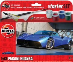 Сборная модель 1/43 автомобиль Pagani Huayra Стартовый набор Airfix A55008