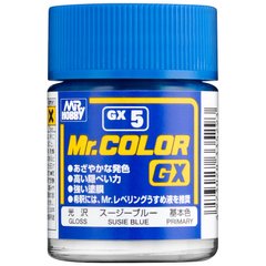 Nitro paint Mr. Color Susie Blue (18 ml) Mr. Hobby GX005