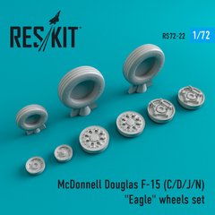 Масштабная модель Комплект колес McDonnell Douglas F-15 (C/D/J/N) "Eagle" (1/72) Reskit RS72-0022, Нет в наличии