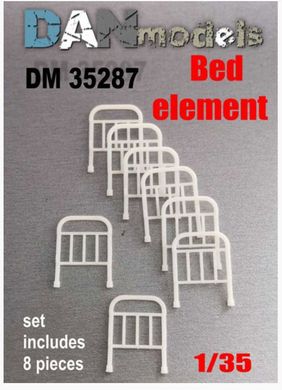 Масштабна модель 1/35 елементи ліжка - бильця (8 шт.) смола DAN Models 35287