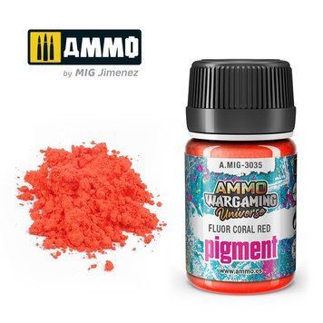 Пигмент Ammo Wargaming Universe Fluor Coral Red Ammo Mig 3035