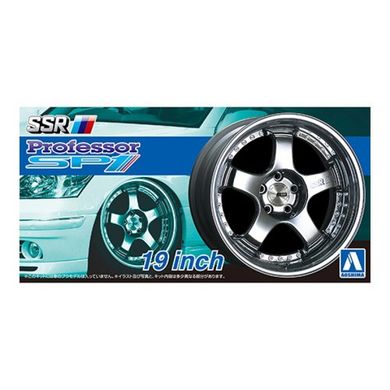 Assembled model 1/24 set of wheels SSR Professor SP1 19 inch Aoshima 05253, Out of stock