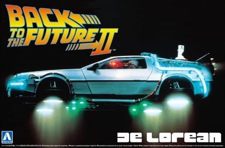Збірна модель 1/24 автомобіль DeLorean "Назад у майбутнє" Back to the Future II Aoshima 05917