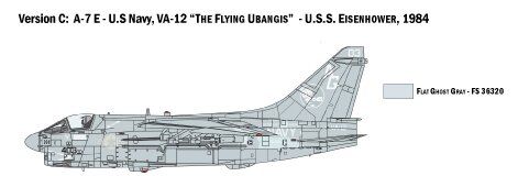 Збірна модель 1/72 літак A-7E Corsair II Italeri 1411