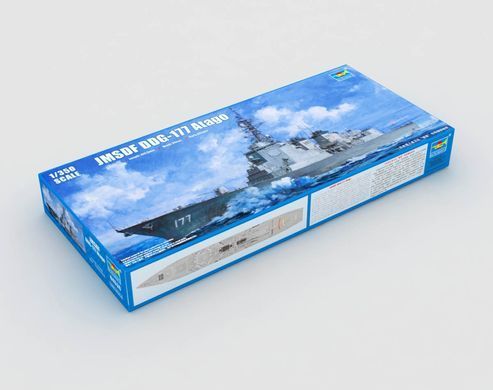 Сборная модель 1:350 управляемый ракетный эсминец DDG-177 Atago Японские морские силы самообороны Trumpeter 04536