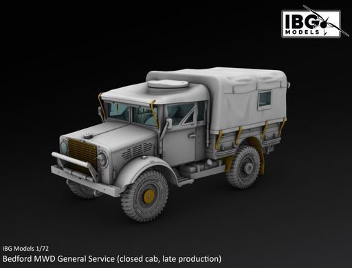 Збірна модель 1:72 вантажівка Bedford MWD General Service (Closed Cab / Late Production) IBG 72161