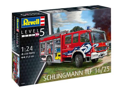 Збірна модель 1/24 пожежний автомобіль Schlingmann TLF 16-25 Revell 07586