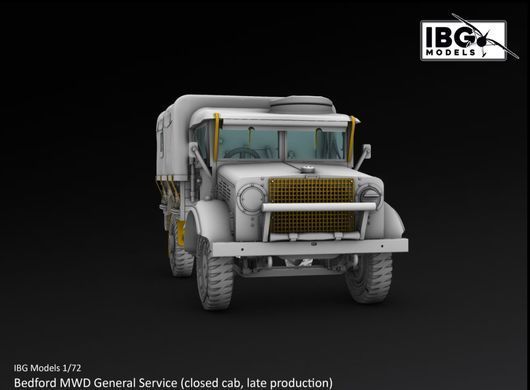 Збірна модель 1:72 вантажівка Bedford MWD General Service (Closed Cab / Late Production) IBG 72161