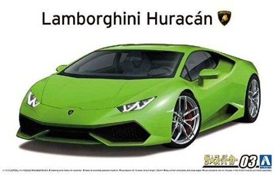 Сборная модель 1/24 автомобиль Lamborghini Huracan Aoshima 05846