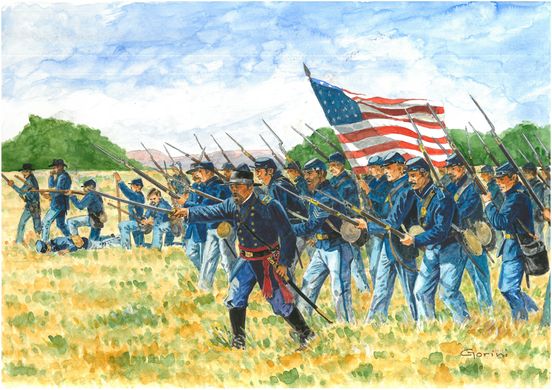 Фігури 1/72 Союзна піхота (американська громадянська війна Union Infantry (Amer.Civil War) Italeri 6
